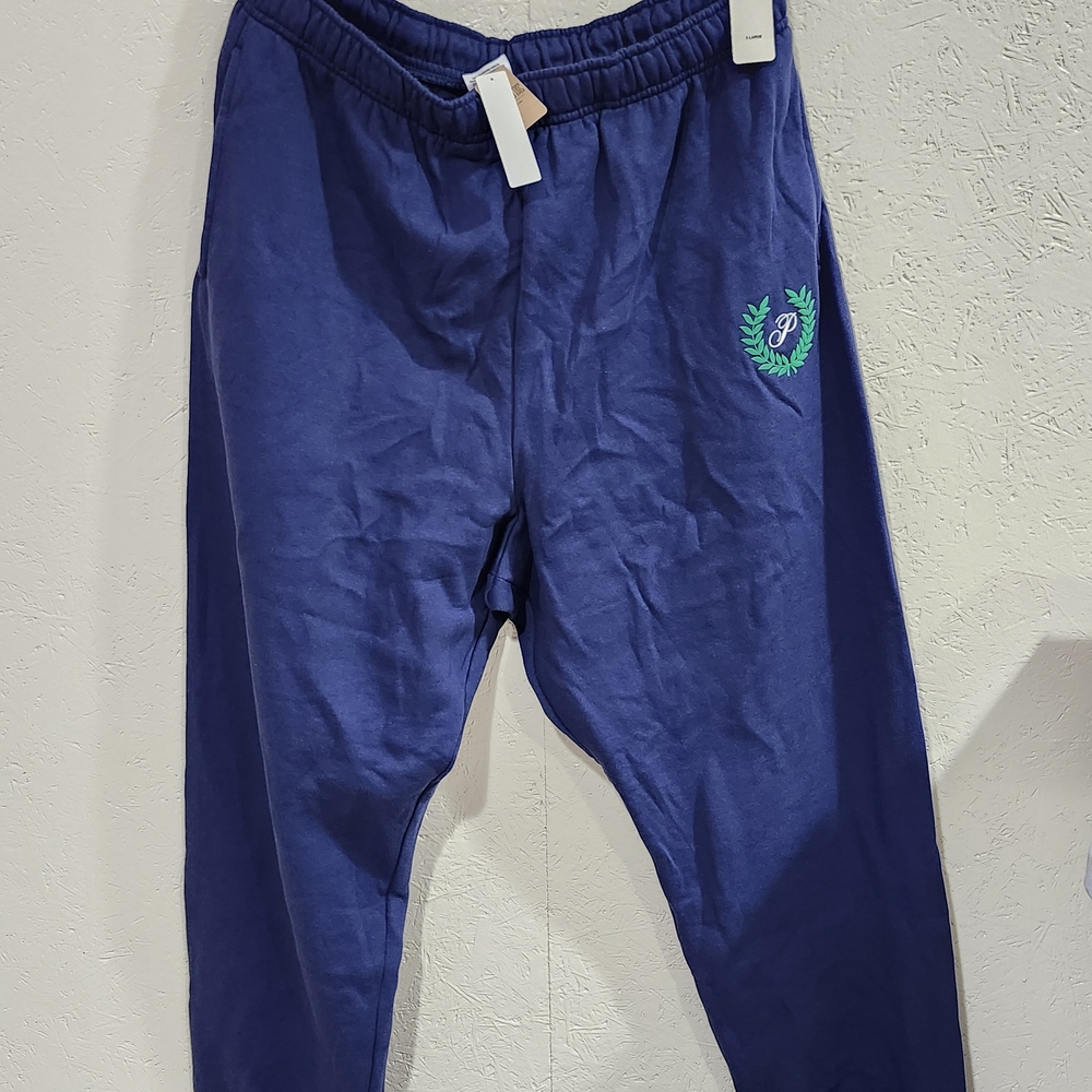 PINK Victoria's Secret Blue Jogger XL PINK Logo New